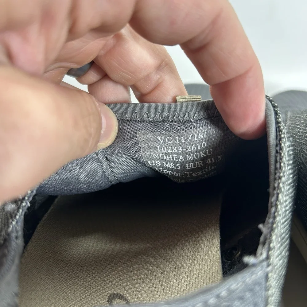 OluKai Nohea Moku Charcoal Clay Mesh Slip On Boat Shoes Mens 8.5 10283-2610